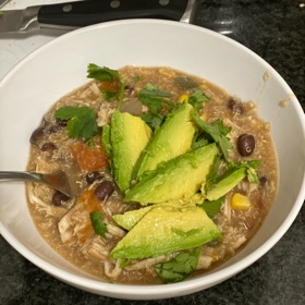 Slow Cooker Chicken & Quinoa Tortilla Soup